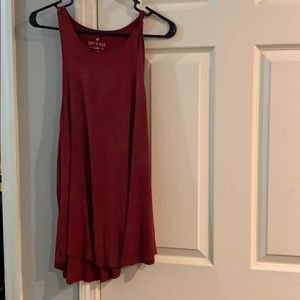 Tunic style tank / Maroon